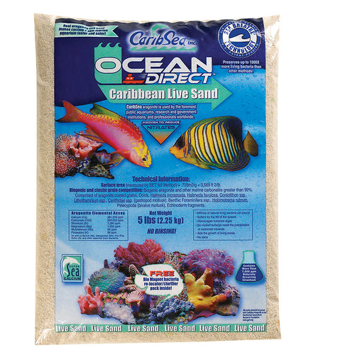 Caribsea 20 lb. Original Grade Ocean Direct Live Reef Sand