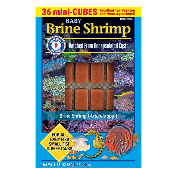 San Francisco Bay Brand Frozen Baby Brine Shrimp Cubes 1.75oz